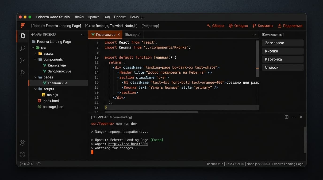 Feberra Landing Page — 